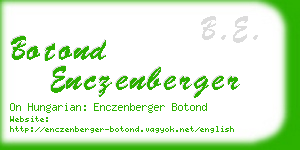 botond enczenberger business card